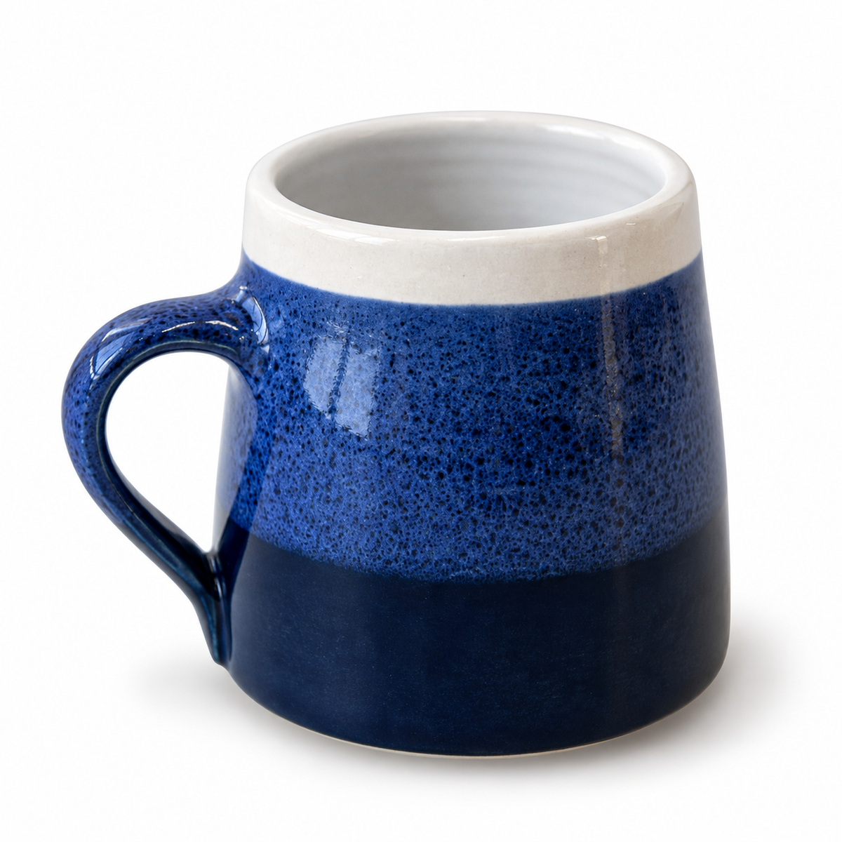Stoneware mug - black and white